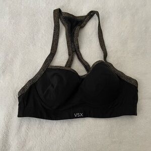 VSX Black and Gold Sports Bra 32B